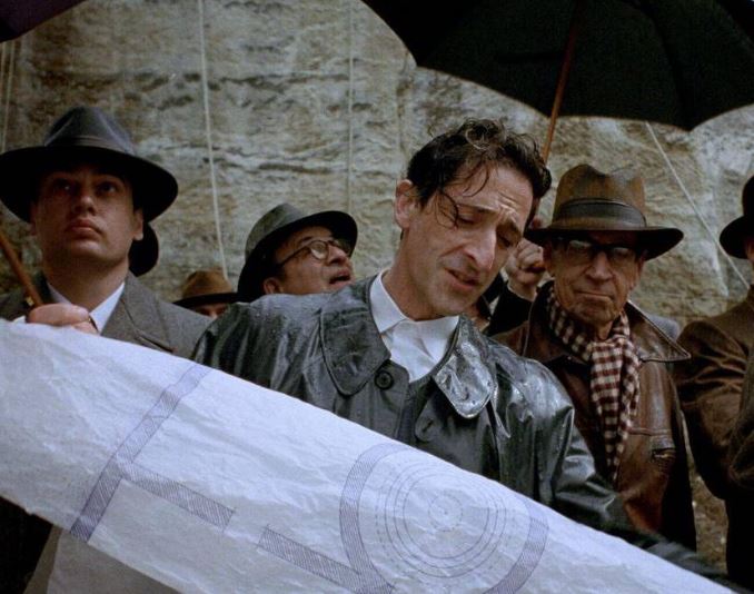 The Brutalist scene from the movie